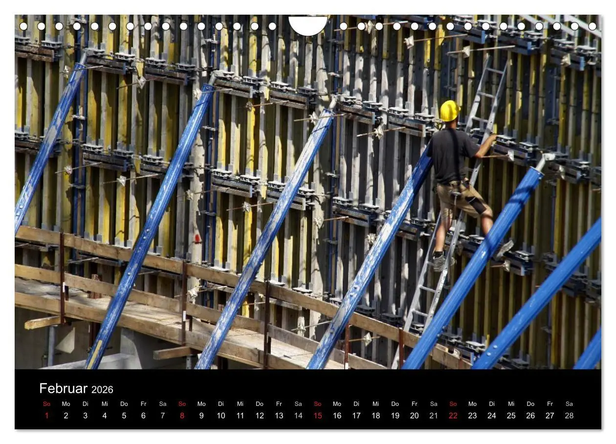 Bild: 9783516231755 | Baustellen (Wandkalender 2026 DIN A4 quer), CALVENDO Monatskalender