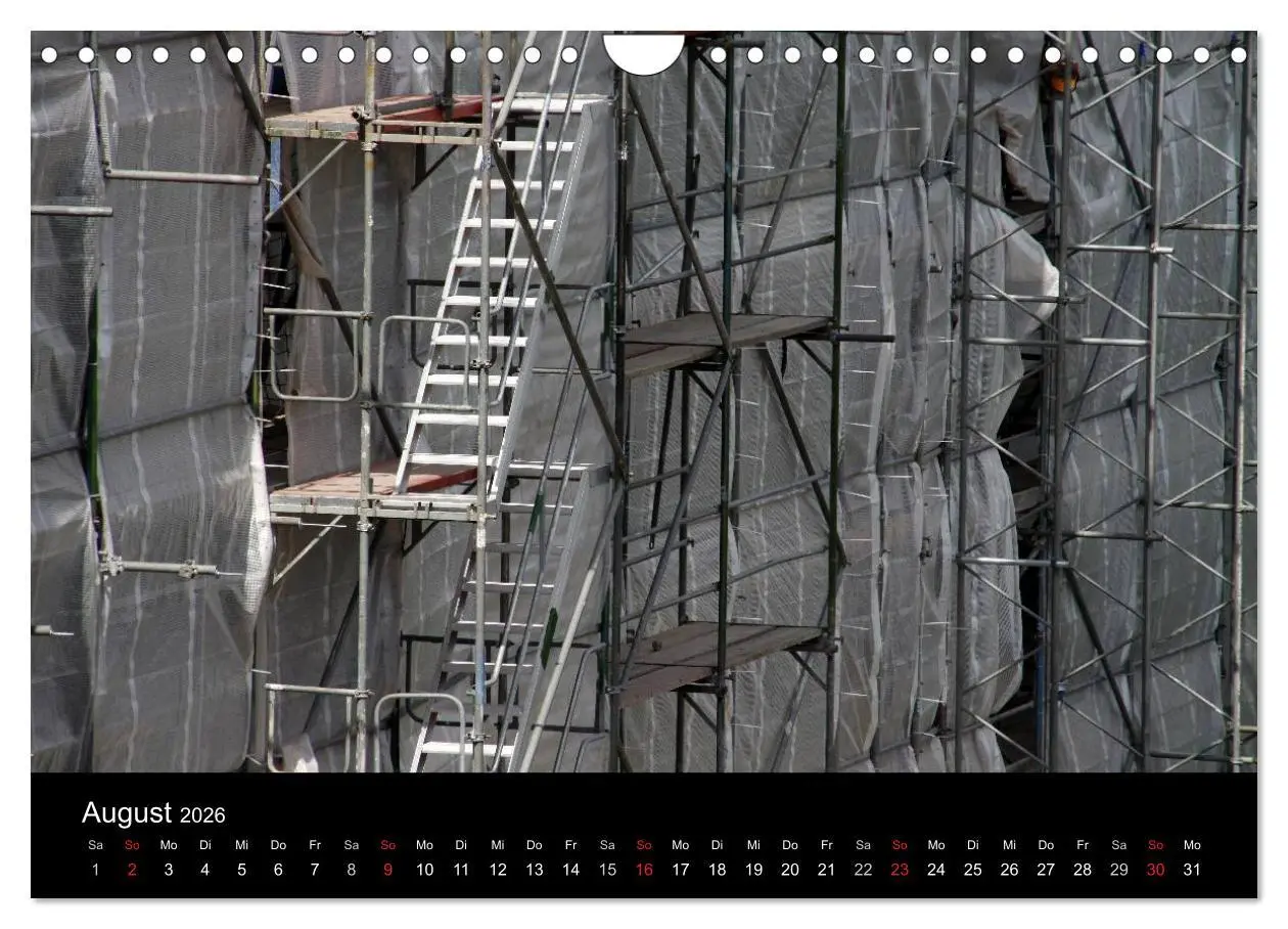 Bild: 9783516231755 | Baustellen (Wandkalender 2026 DIN A4 quer), CALVENDO Monatskalender