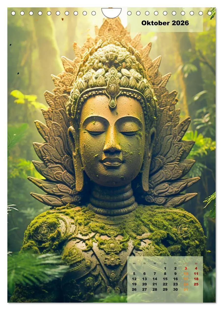 Bild: 9783516301755 | Jade Buddha - Finde die innere Mitte (Wandkalender 2026 DIN A4...
