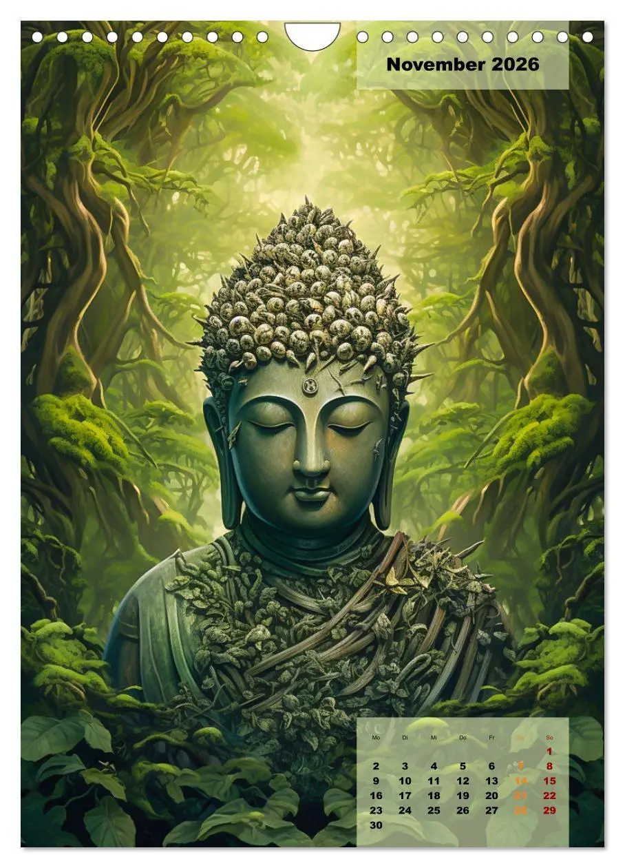 Bild: 9783516301755 | Jade Buddha - Finde die innere Mitte (Wandkalender 2026 DIN A4...