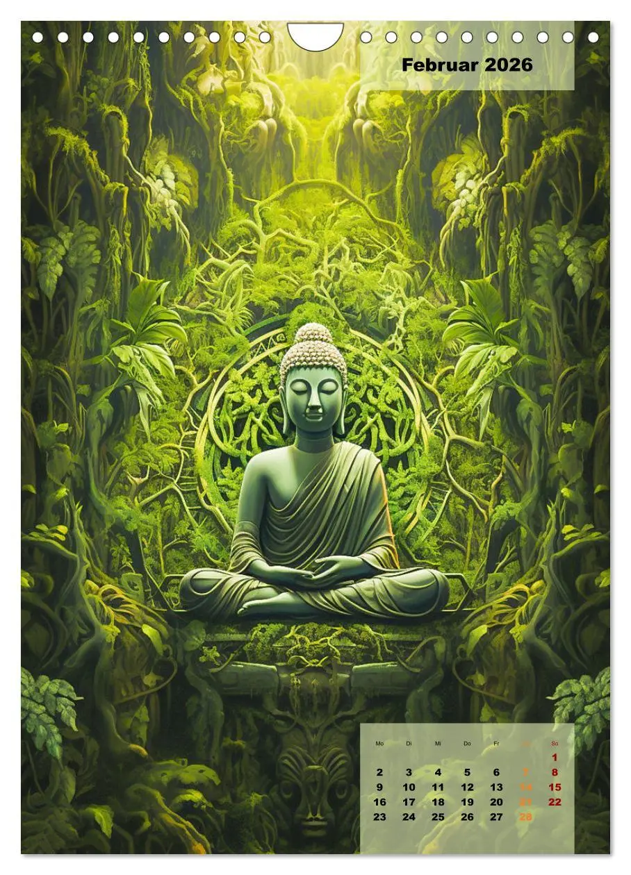 Bild: 9783516301755 | Jade Buddha - Finde die innere Mitte (Wandkalender 2026 DIN A4...