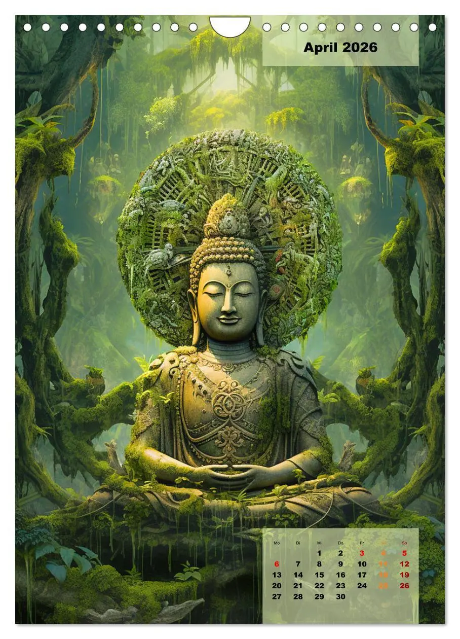 Bild: 9783516301755 | Jade Buddha - Finde die innere Mitte (Wandkalender 2026 DIN A4...