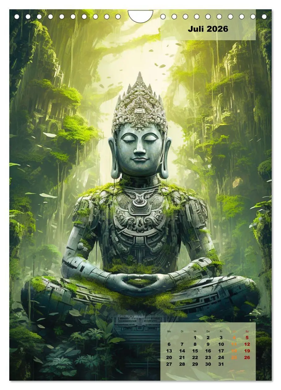 Bild: 9783516301755 | Jade Buddha - Finde die innere Mitte (Wandkalender 2026 DIN A4...