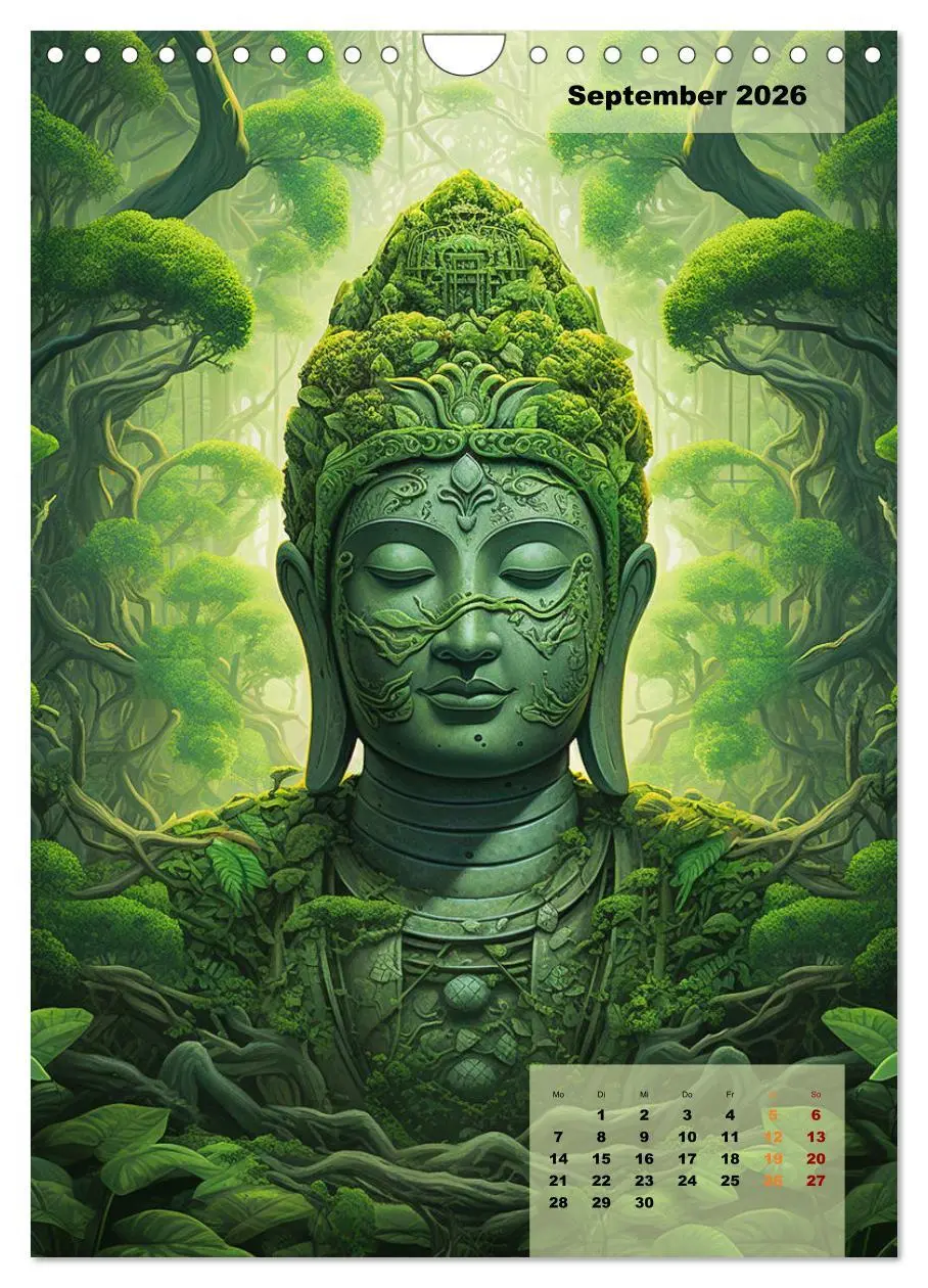 Bild: 9783516301755 | Jade Buddha - Finde die innere Mitte (Wandkalender 2026 DIN A4...