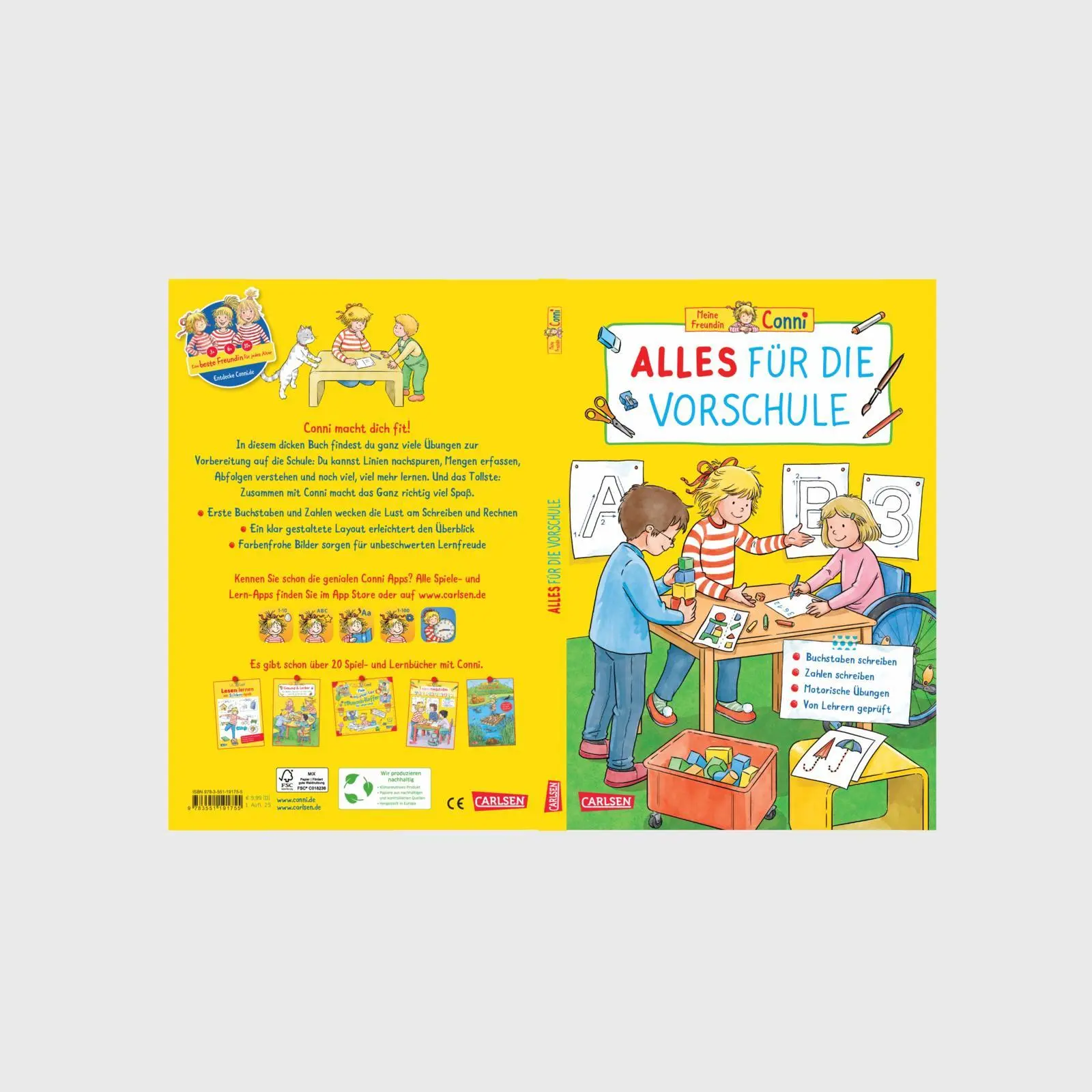 Bild: 9783551191755 | Conni Gelbe Reihe (Beschäftigungsbuch): Alles für die Vorschule | Buch