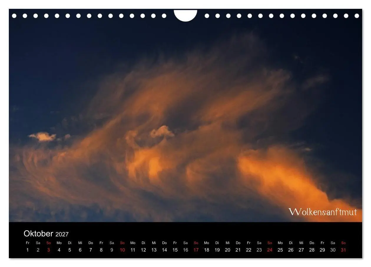 Bild: 9783594211755 | Wolken-Kunstwerke (Wandkalender 2027 DIN A4 quer), CALVENDO...