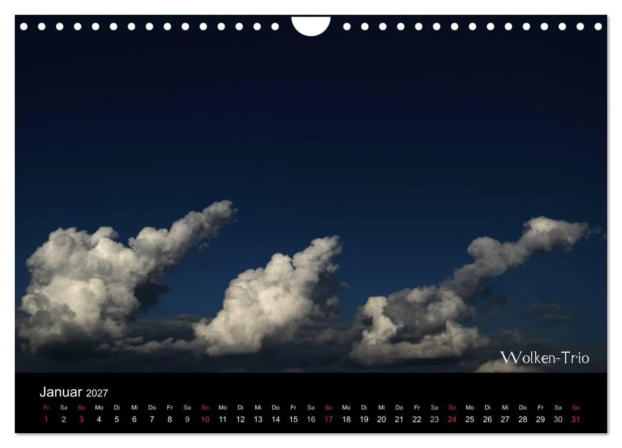 Bild: 9783594211755 | Wolken-Kunstwerke (Wandkalender 2027 DIN A4 quer), CALVENDO...