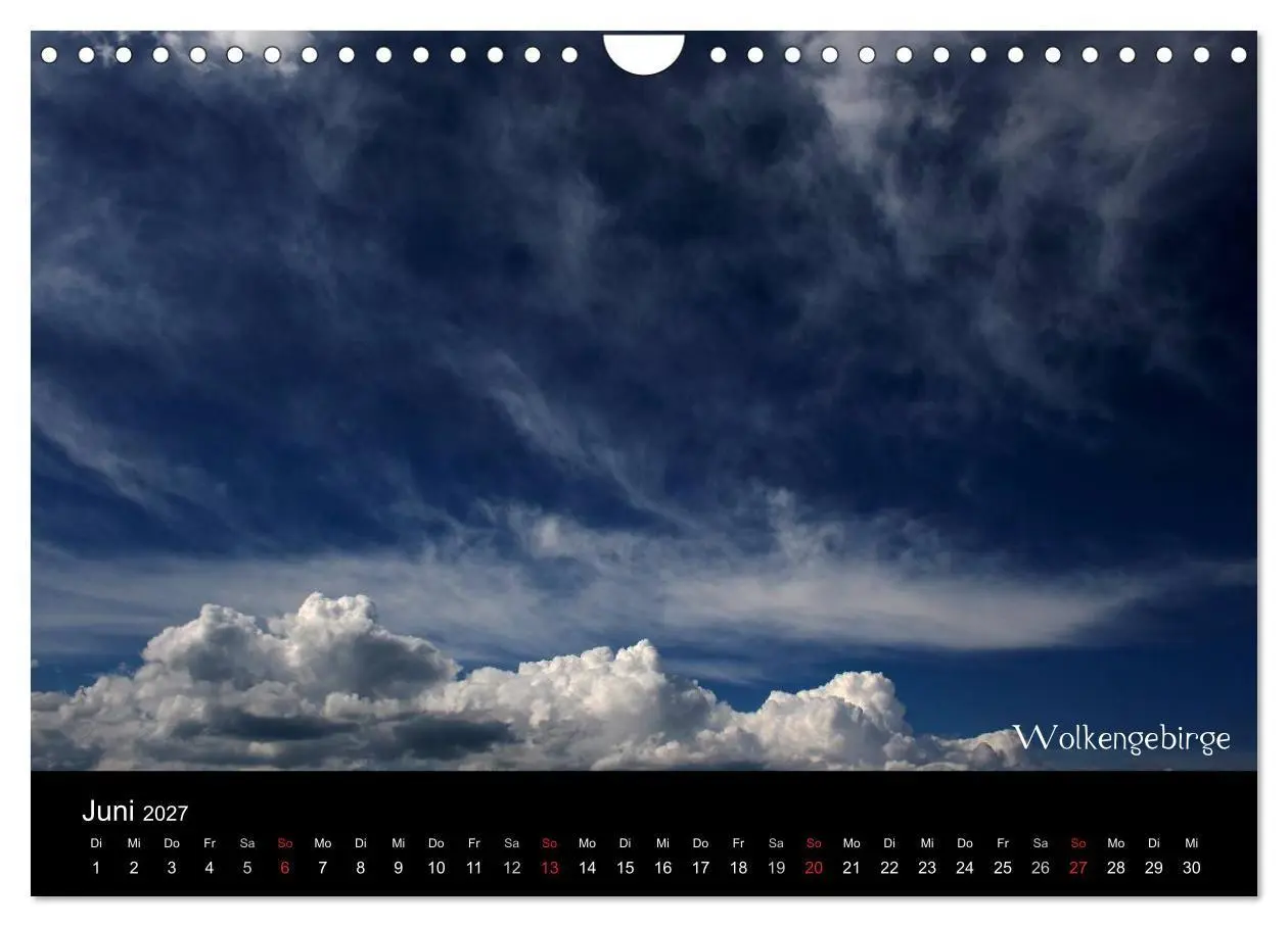 Bild: 9783594211755 | Wolken-Kunstwerke (Wandkalender 2027 DIN A4 quer), CALVENDO...