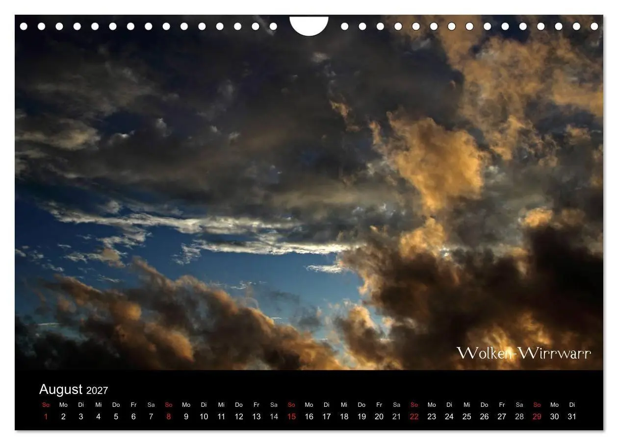 Bild: 9783594211755 | Wolken-Kunstwerke (Wandkalender 2027 DIN A4 quer), CALVENDO...