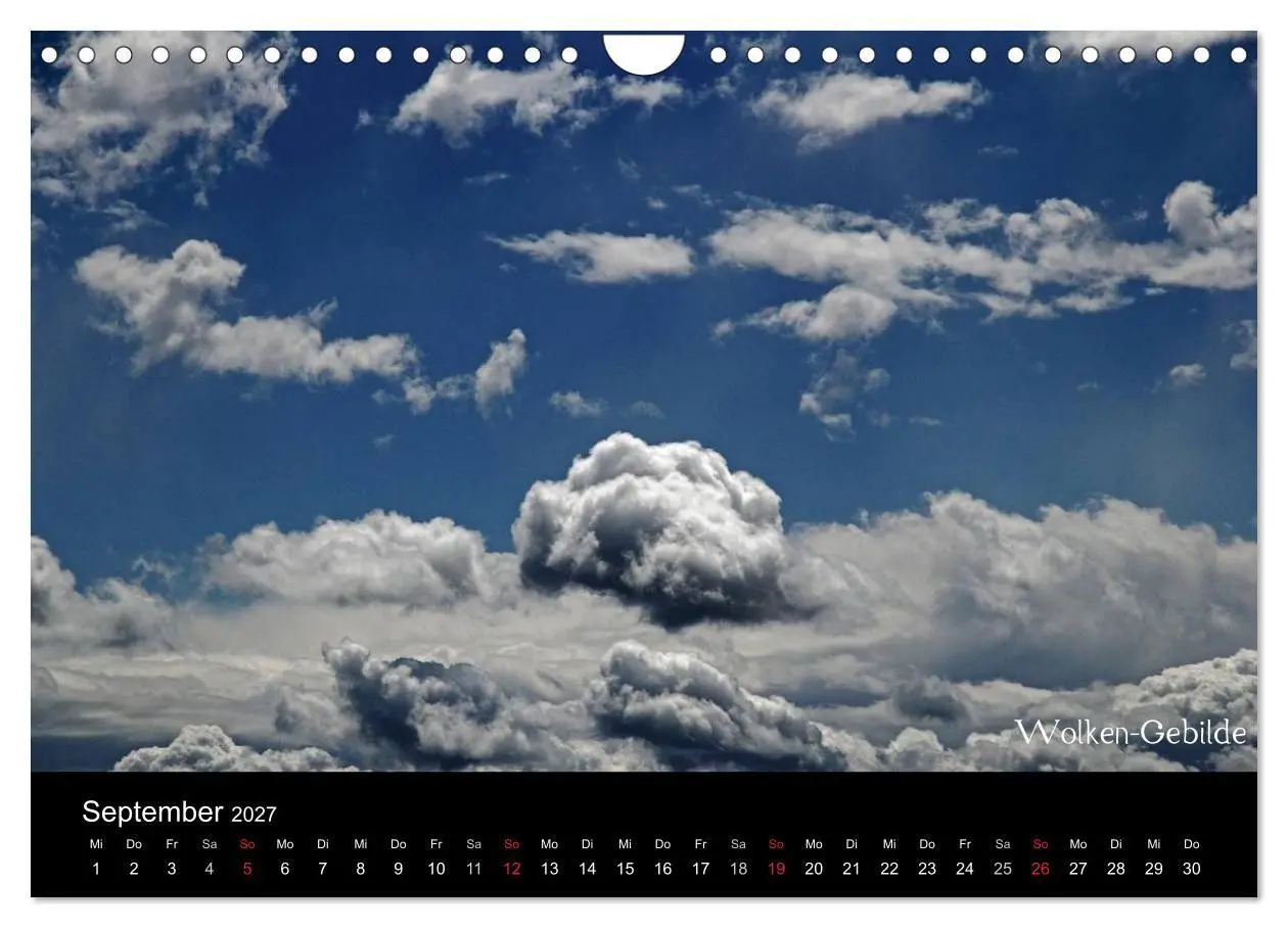 Bild: 9783594211755 | Wolken-Kunstwerke (Wandkalender 2027 DIN A4 quer), CALVENDO...