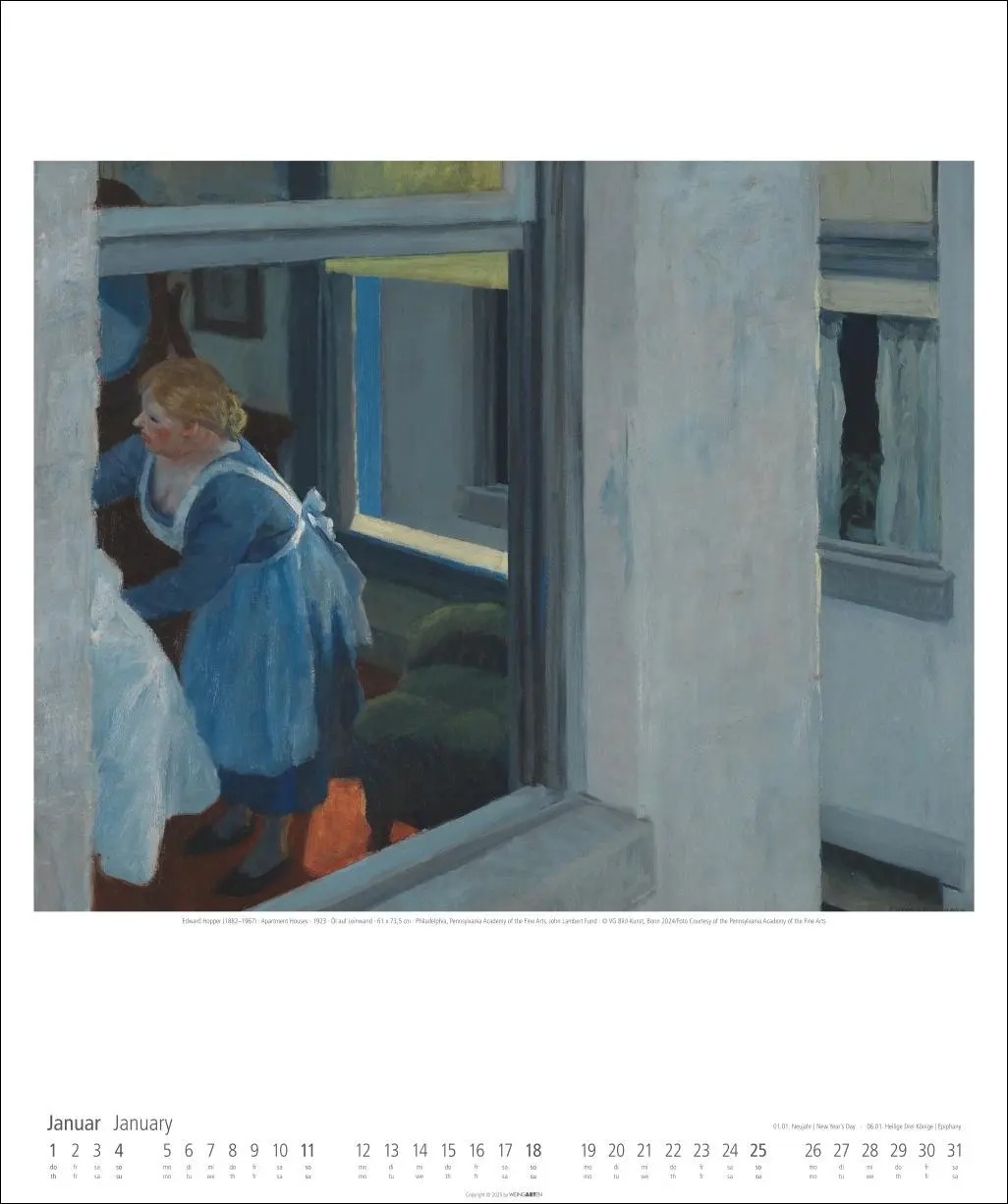 Bild: 9783839901755 | Edward Hopper Kalender 2026 | Edward Hopper | Kalender | Spiralbindung