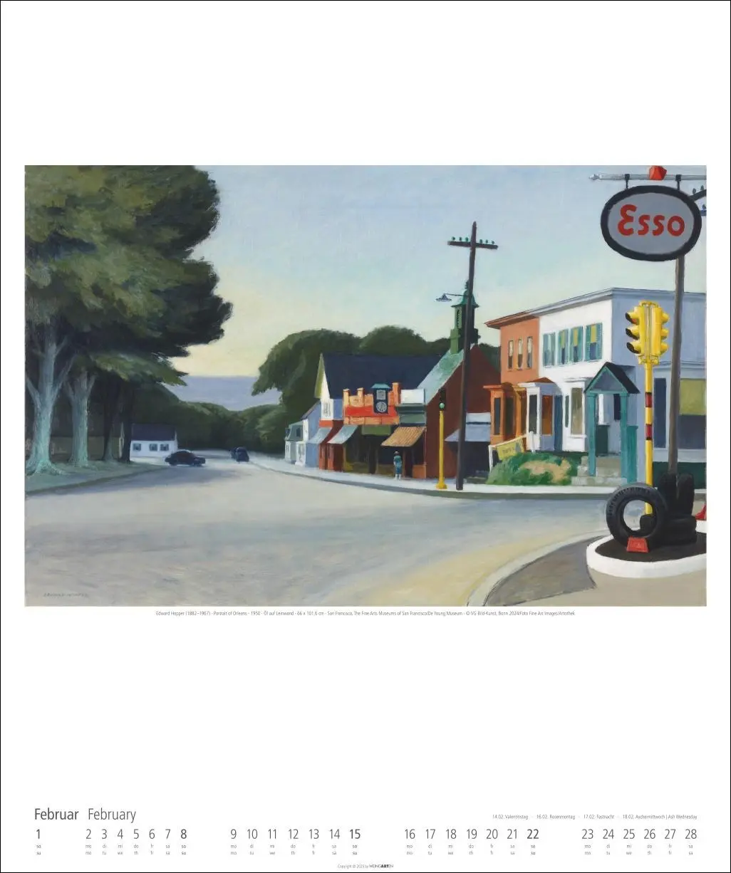 Bild: 9783839901755 | Edward Hopper Kalender 2026 | Edward Hopper | Kalender | Spiralbindung
