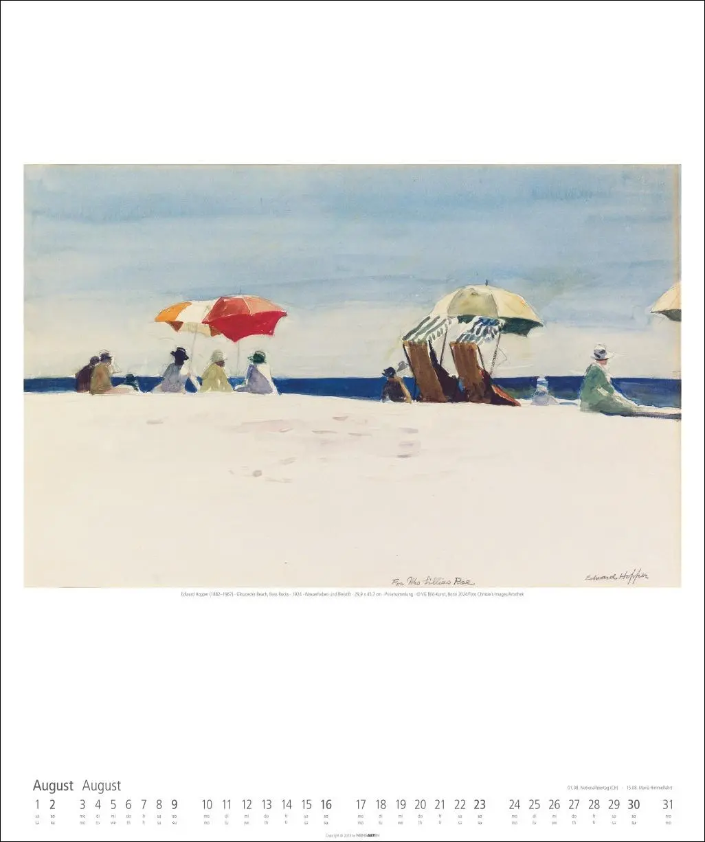 Bild: 9783839901755 | Edward Hopper Kalender 2026 | Edward Hopper | Kalender | Spiralbindung