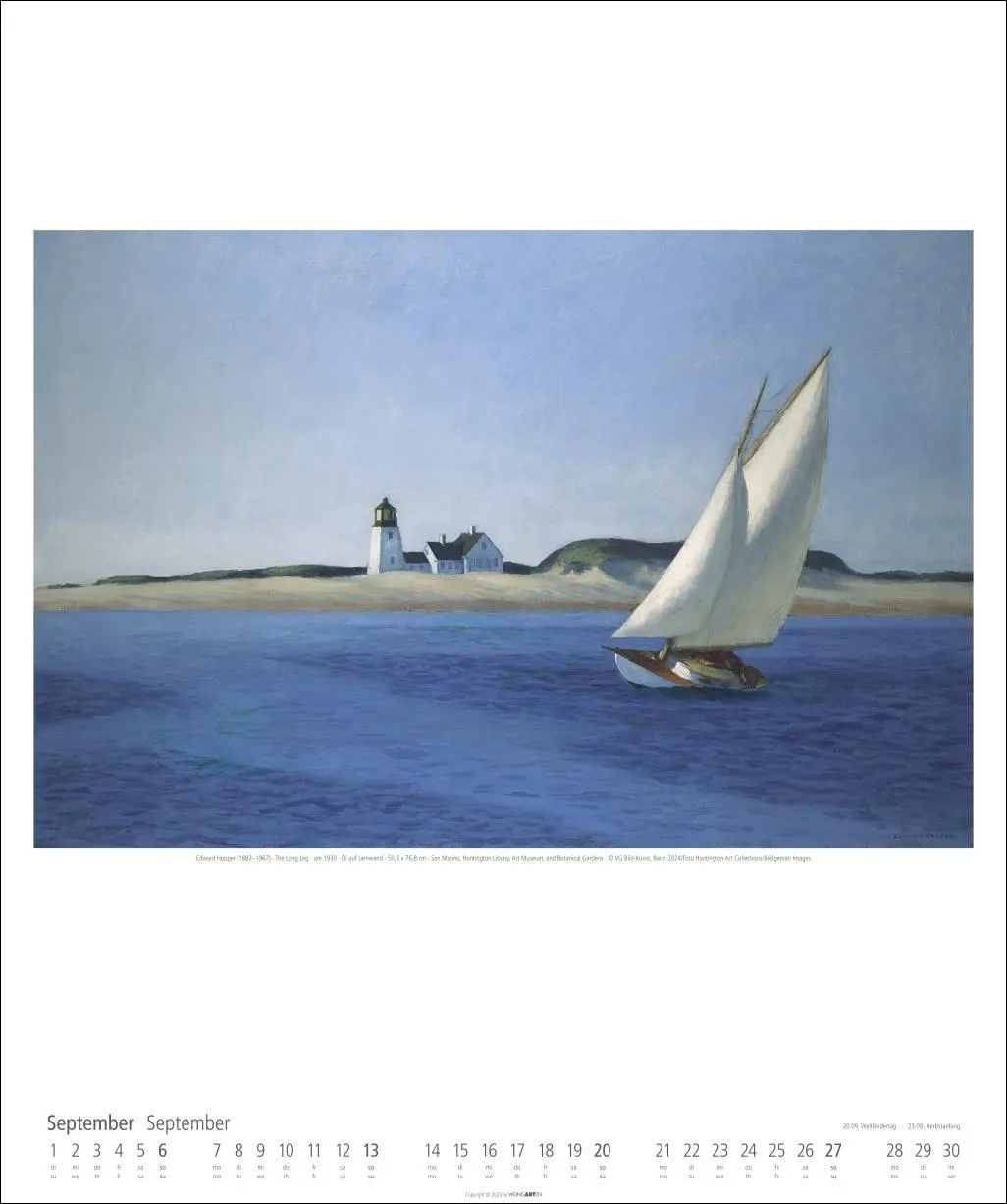 Bild: 9783839901755 | Edward Hopper Kalender 2026 | Edward Hopper | Kalender | Spiralbindung