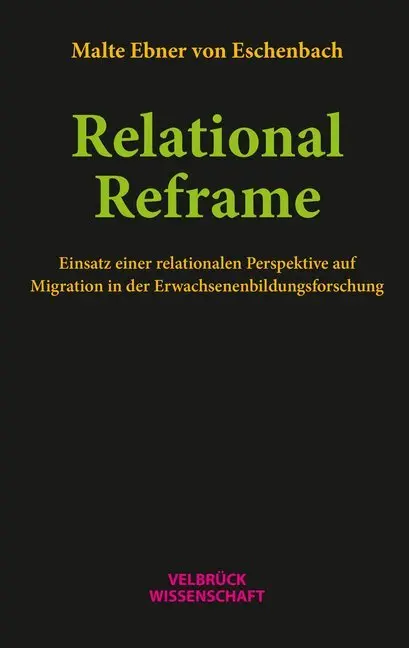 Cover: 9783958321755 | Relational Reframe | Malte Ebner von Eschenbach | Buch | 360 S. | 2019