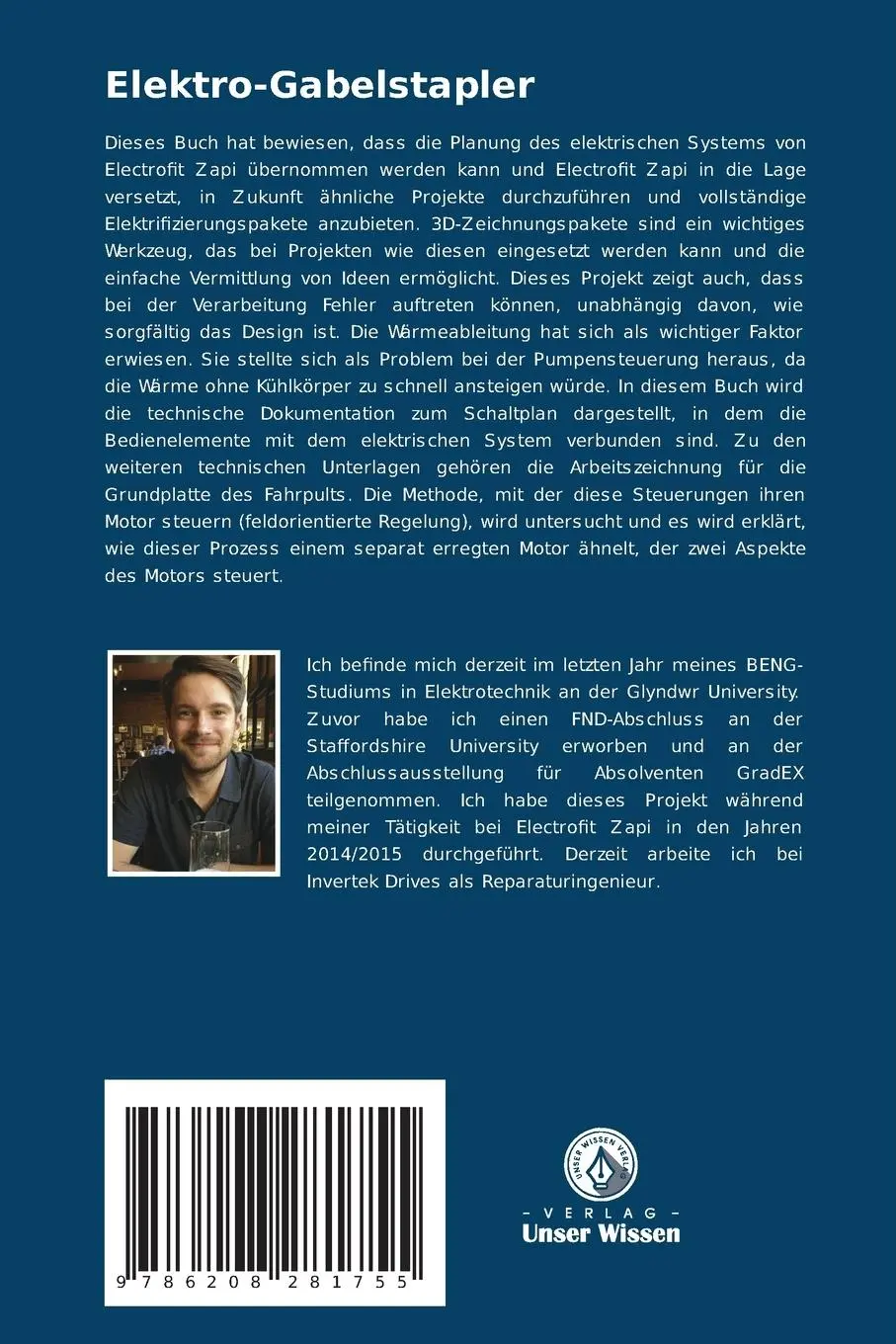 Rückseite: 9786208281755 | Elektro-Gabelstapler | Andrew Hall | Taschenbuch | 52 S. | Deutsch