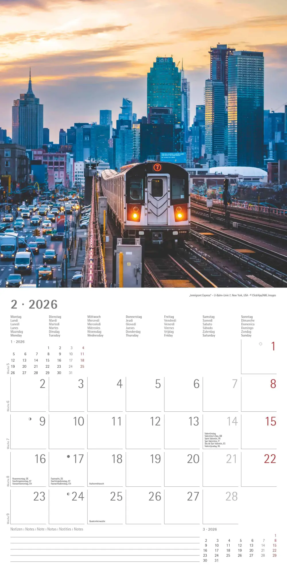 Bild: 4069095001855 | Eisenbahnen 2026 - Broschürenkalender 30x30 cm (30x60 geöffnet) -...