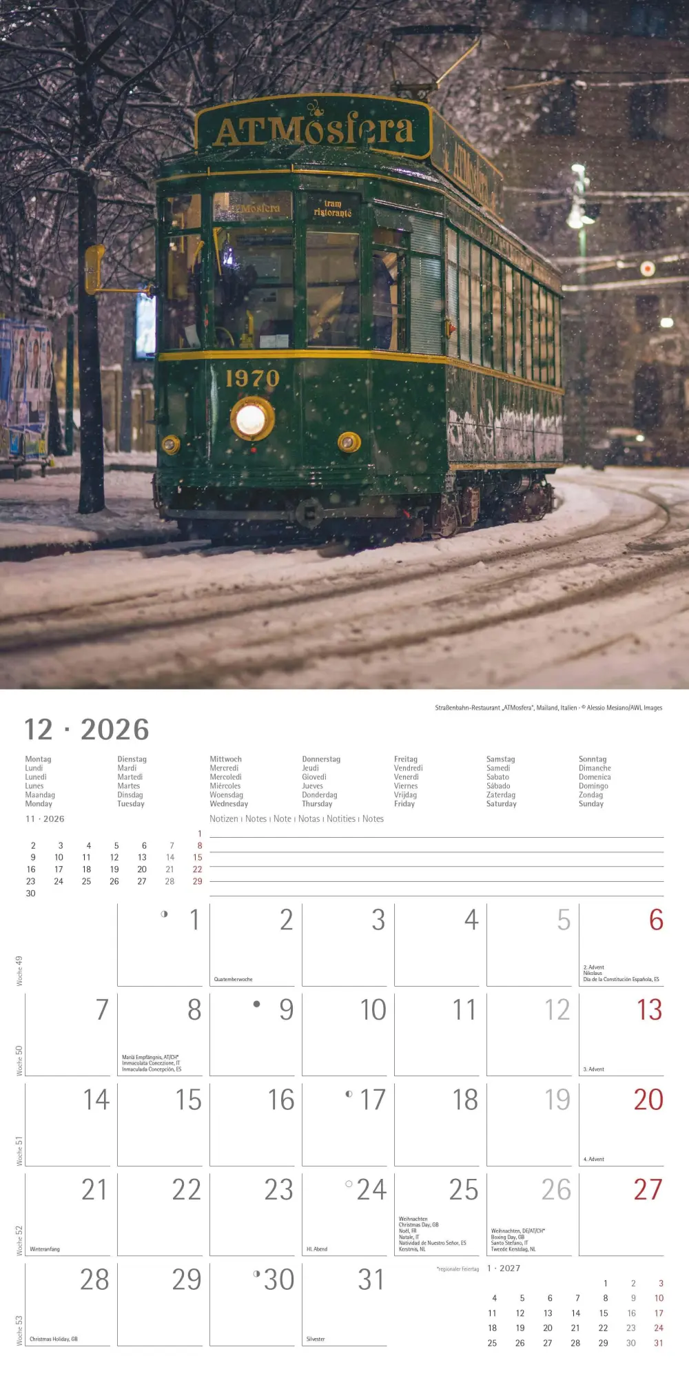 Bild: 4069095001855 | Eisenbahnen 2026 - Broschürenkalender 30x30 cm (30x60 geöffnet) -...