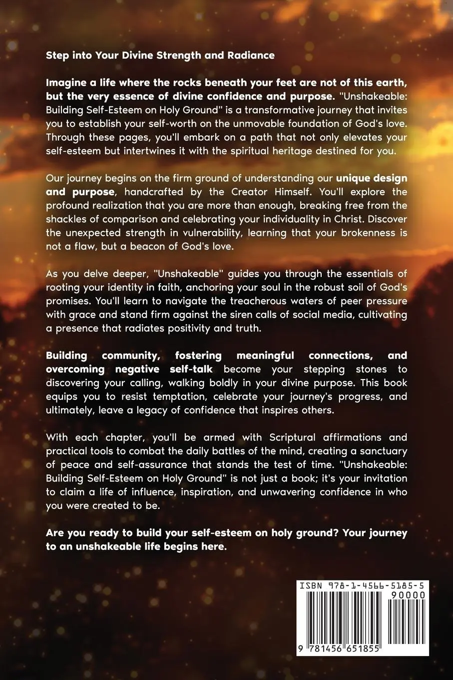 Rückseite: 9781456651855 | Unshakeable | Building Self-Esteem on Holy Ground | Yesu Vi | Buch