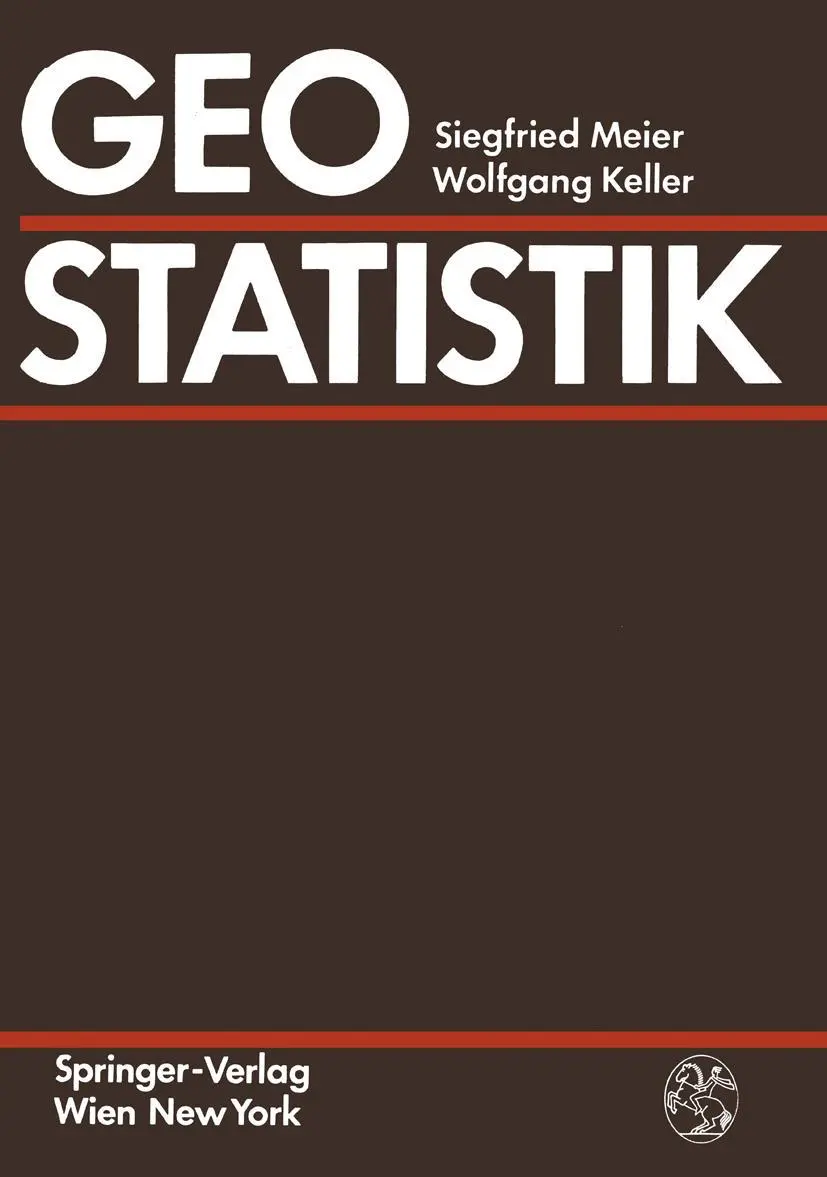 Cover: 9783211821855 | Geostatistik | Einführung in die Theorie der Zufallsprozesse | Buch