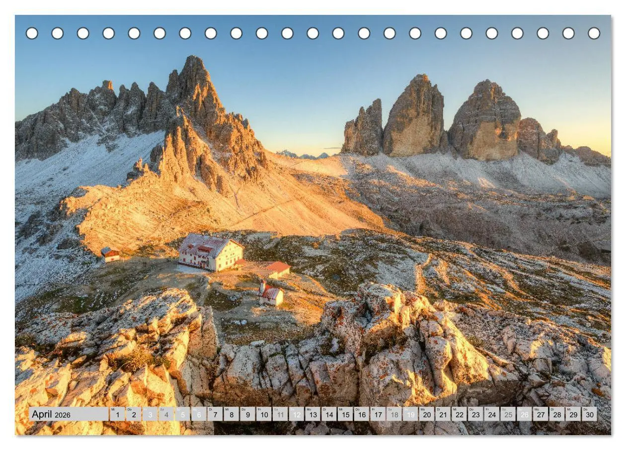 Bild: 9783457751855 | Wunderschöne Dolomiten (Tischkalender 2026 DIN A5 quer), CALVENDO...