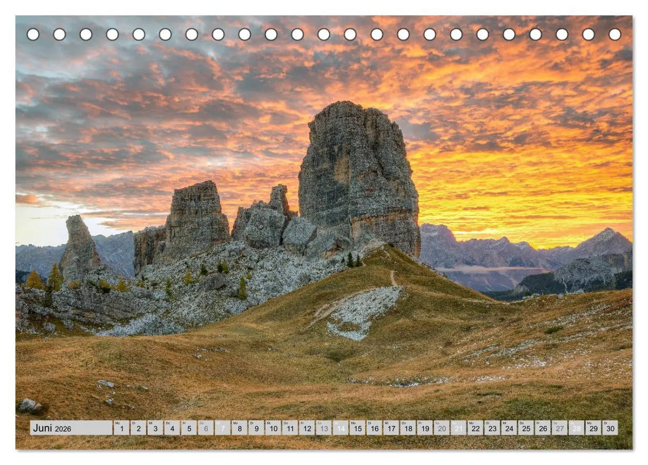 Bild: 9783457751855 | Wunderschöne Dolomiten (Tischkalender 2026 DIN A5 quer), CALVENDO...