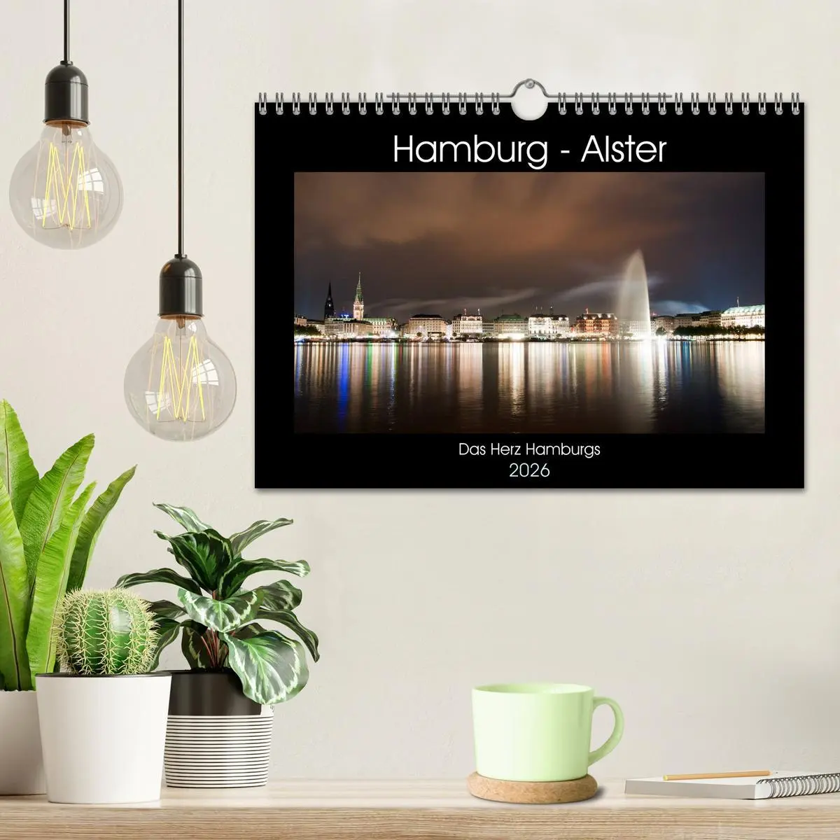 Bild: 9783516221855 | Hamburg - Alster (Wandkalender 2026 DIN A4 quer), CALVENDO...