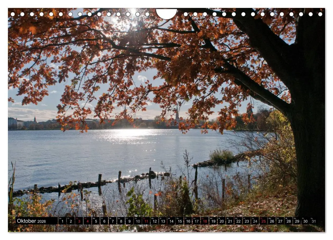 Bild: 9783516221855 | Hamburg - Alster (Wandkalender 2026 DIN A4 quer), CALVENDO...