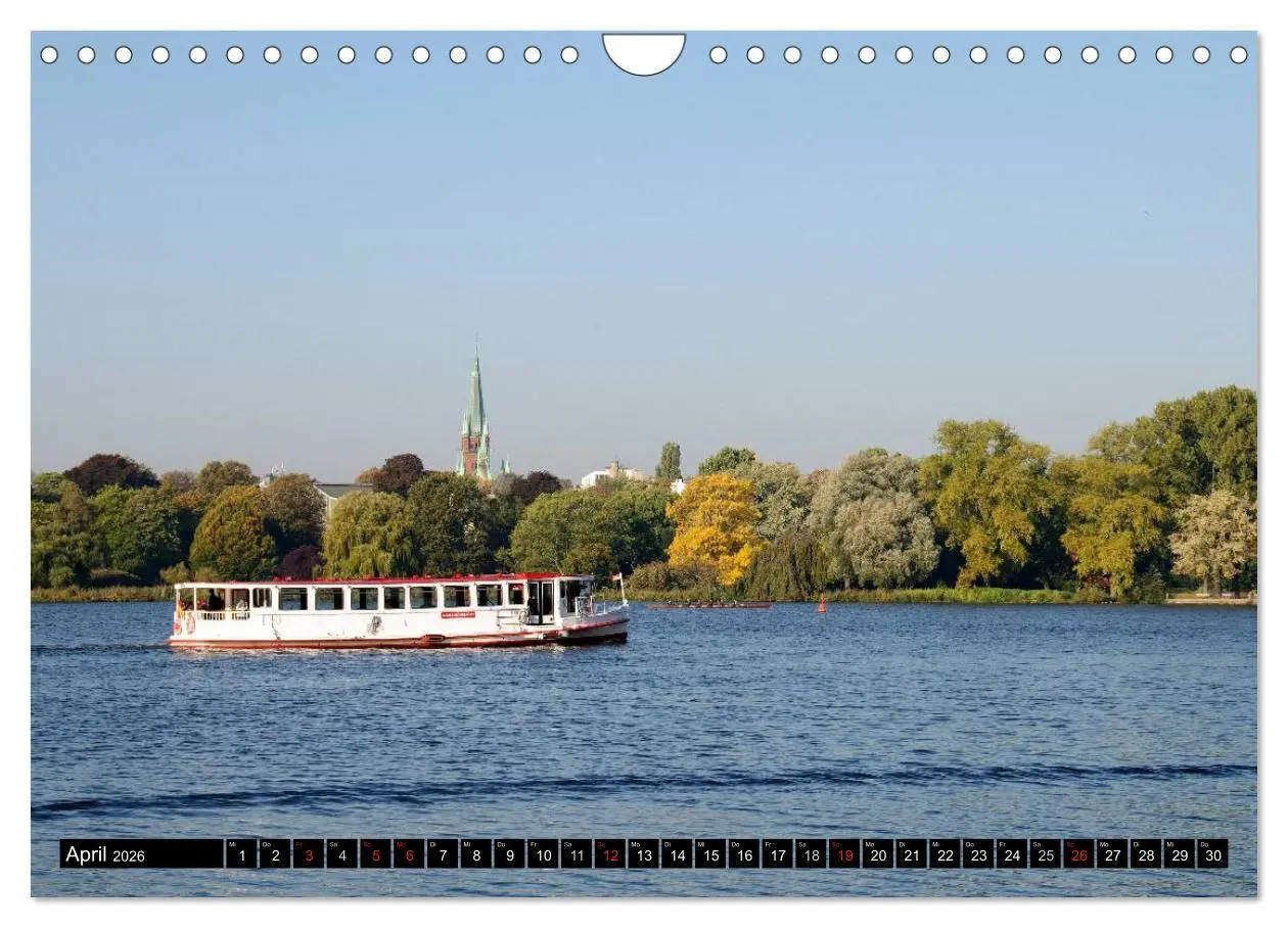 Bild: 9783516221855 | Hamburg - Alster (Wandkalender 2026 DIN A4 quer), CALVENDO...