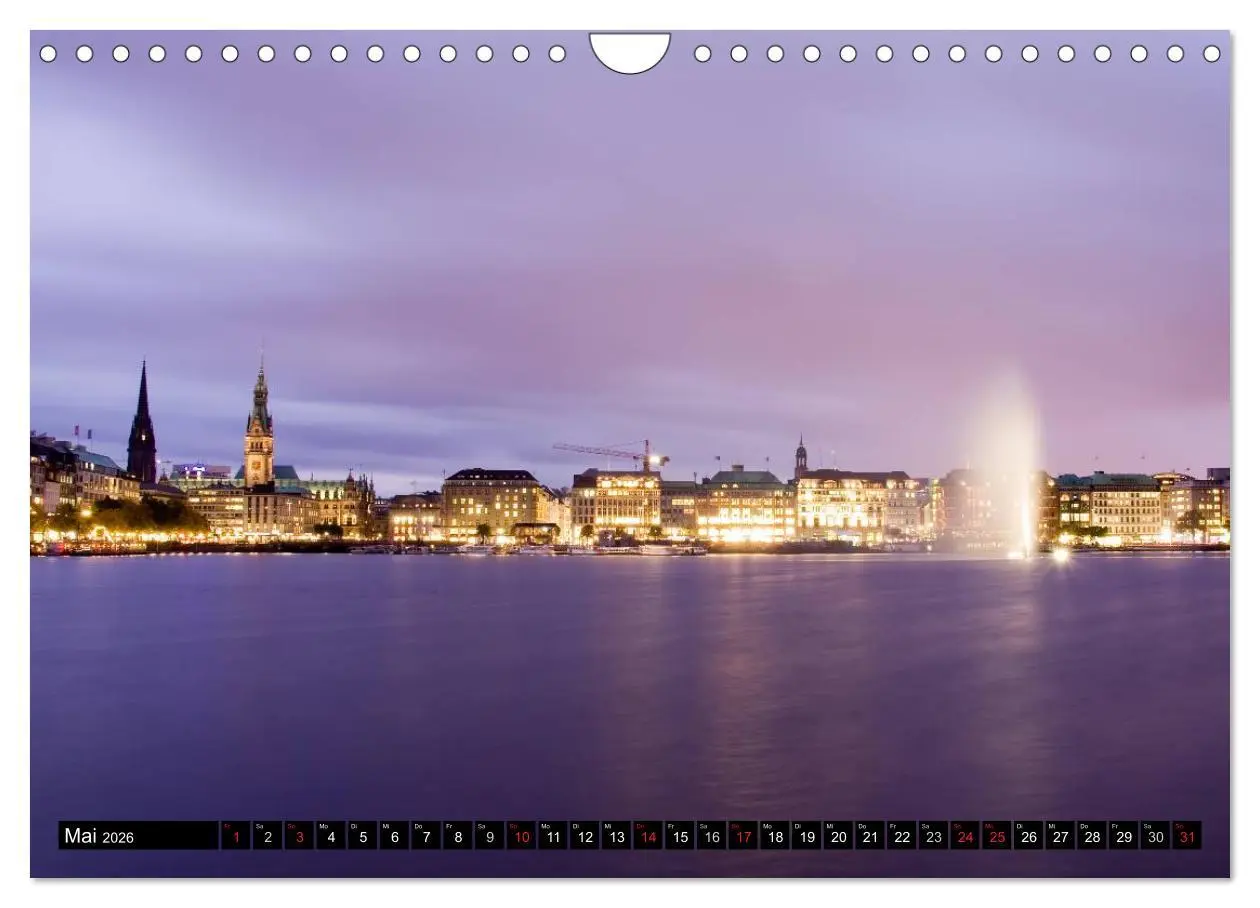 Bild: 9783516221855 | Hamburg - Alster (Wandkalender 2026 DIN A4 quer), CALVENDO...