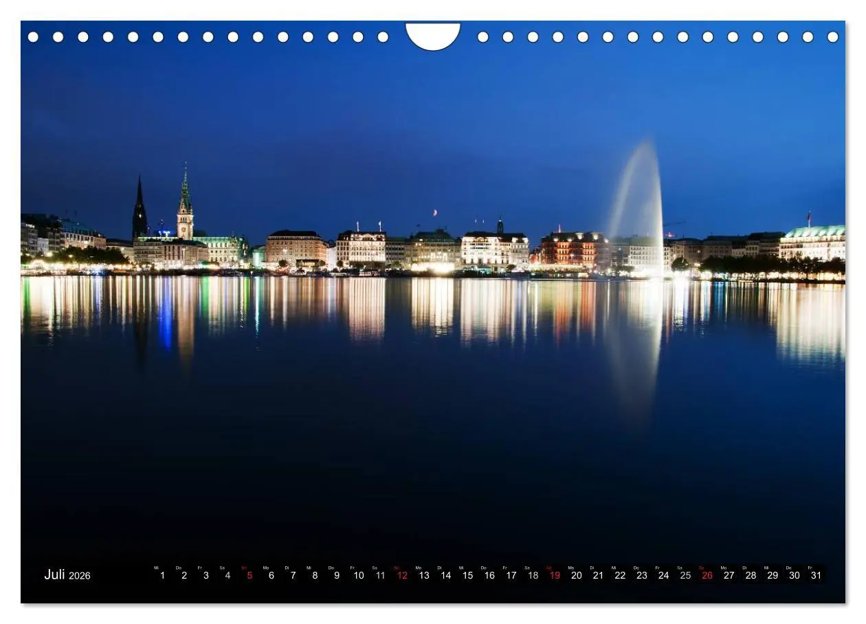 Bild: 9783516221855 | Hamburg - Alster (Wandkalender 2026 DIN A4 quer), CALVENDO...