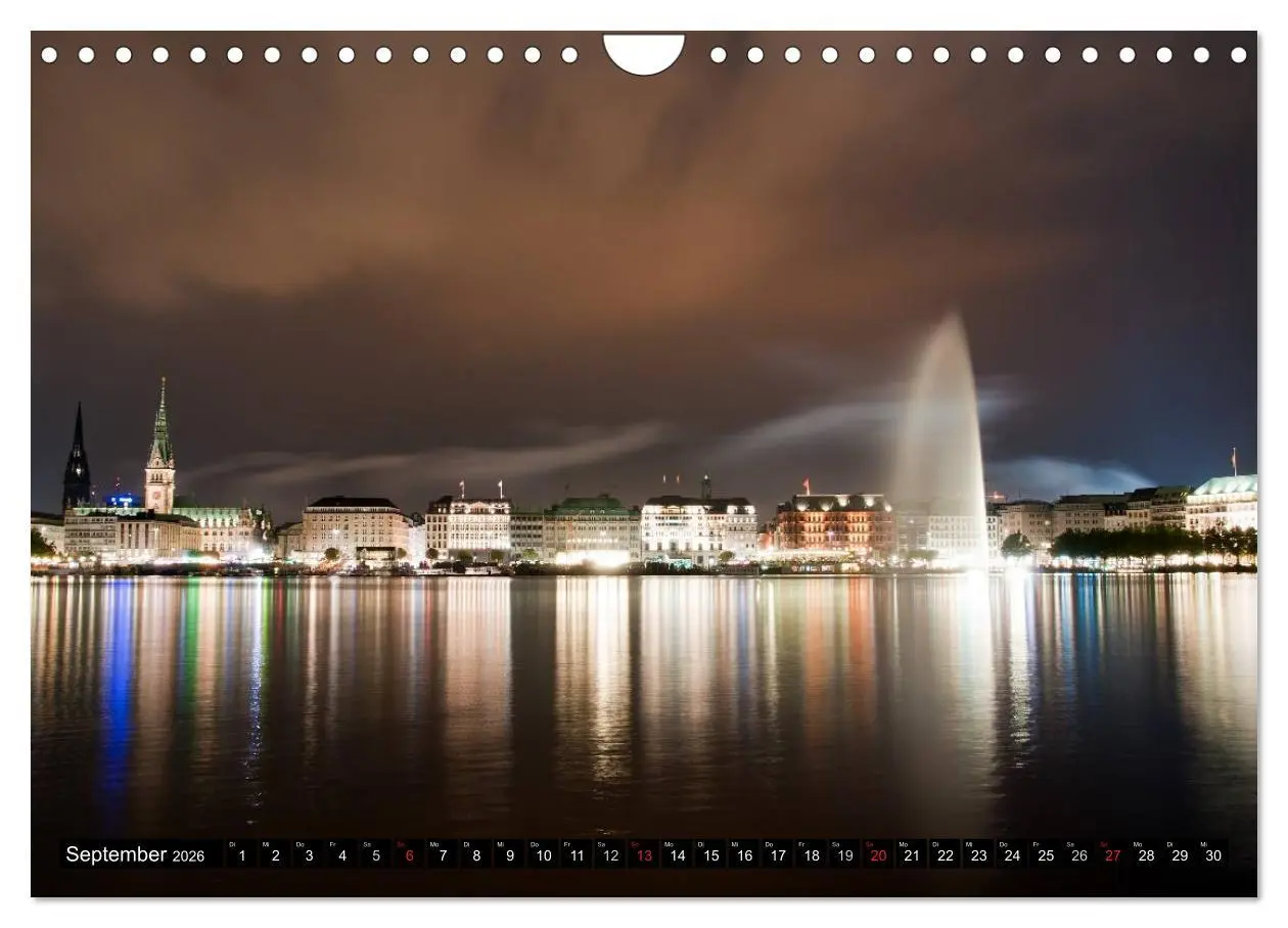 Bild: 9783516221855 | Hamburg - Alster (Wandkalender 2026 DIN A4 quer), CALVENDO...