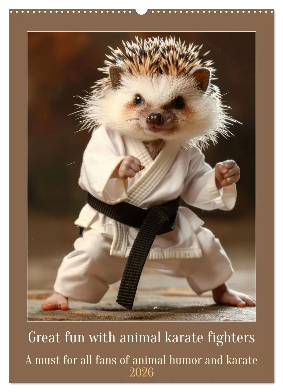 Cover: 9783516531855 | Great fun with animal karate fighters (Wall Calendar 2026 DIN A2...