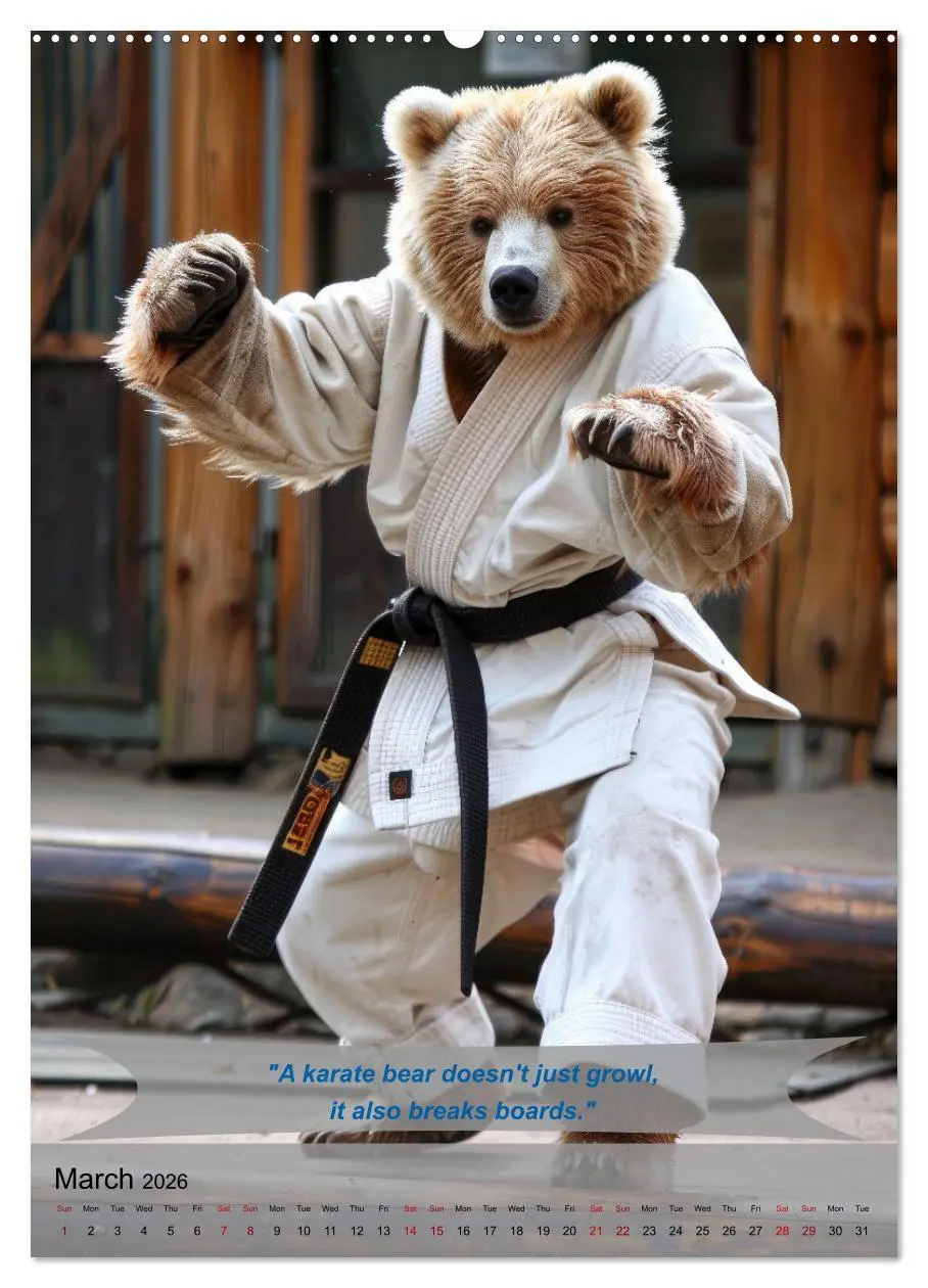Bild: 9783516531855 | Great fun with animal karate fighters (Wall Calendar 2026 DIN A2...