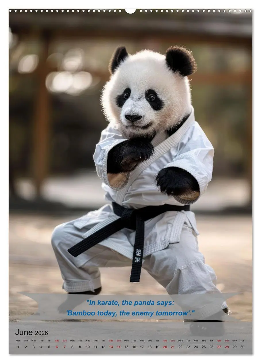 Bild: 9783516531855 | Great fun with animal karate fighters (Wall Calendar 2026 DIN A2...