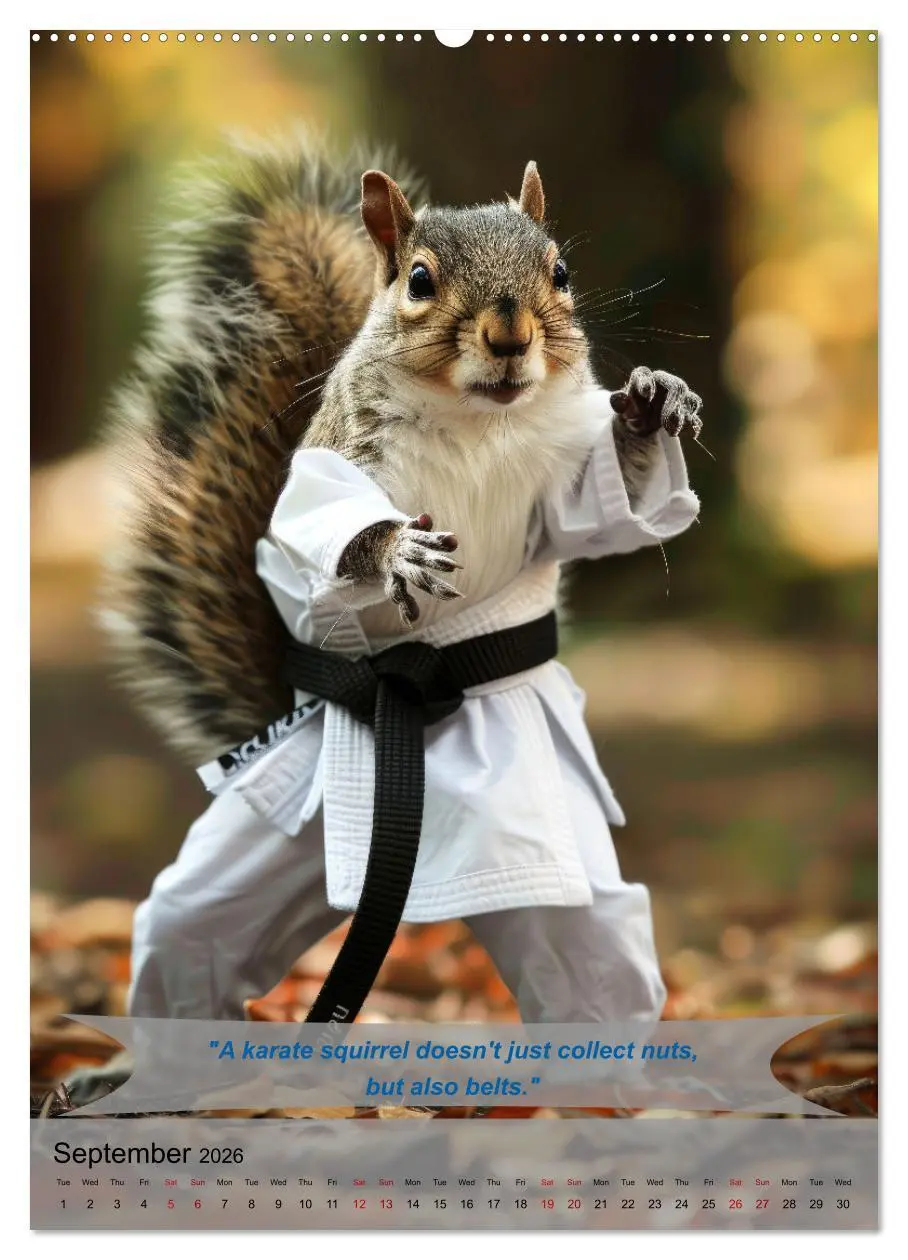 Bild: 9783516531855 | Great fun with animal karate fighters (Wall Calendar 2026 DIN A2...