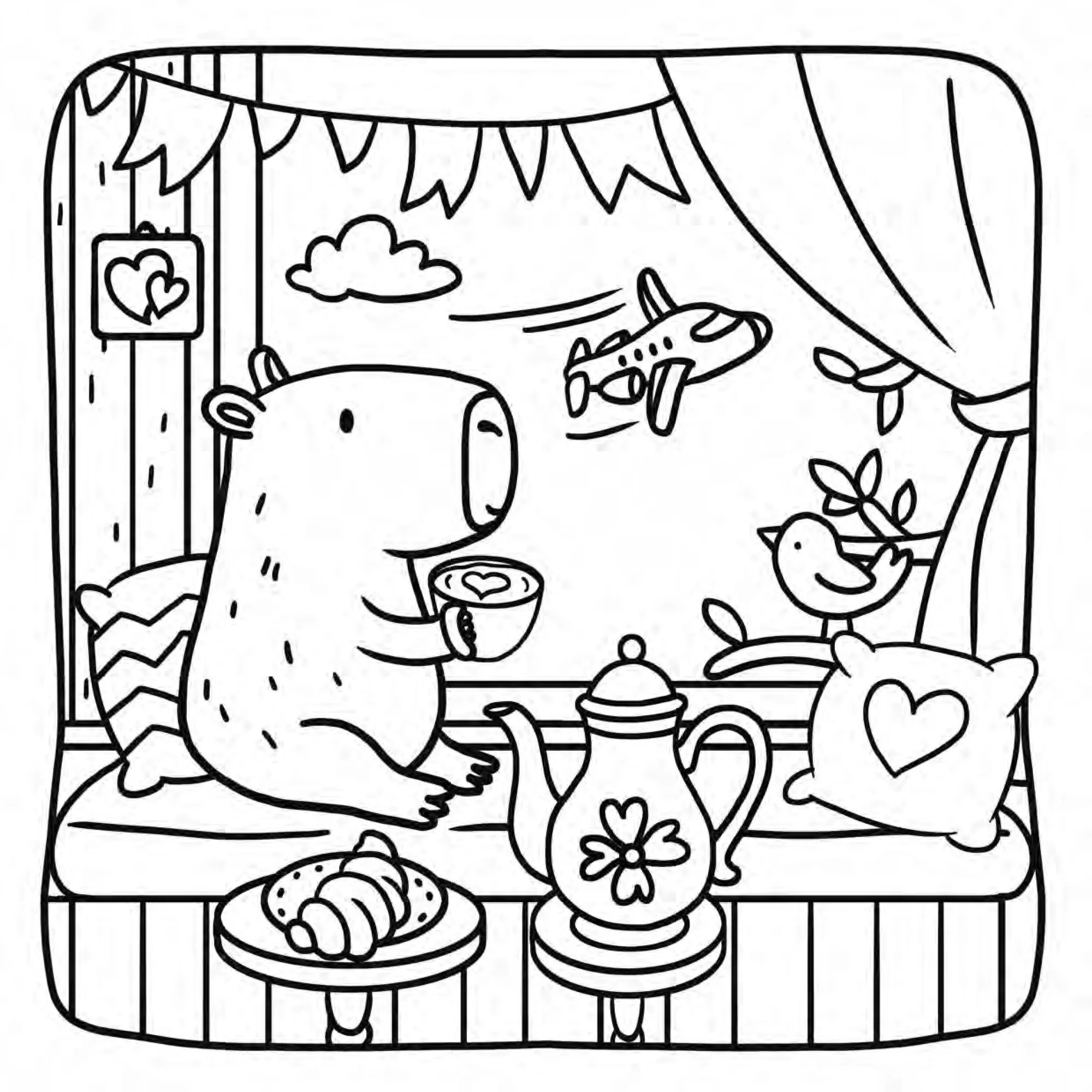 Bild: 9783987641855 | Cute Capybaras | Niedliches Malbuch zum Entspannen | Life Good | Buch