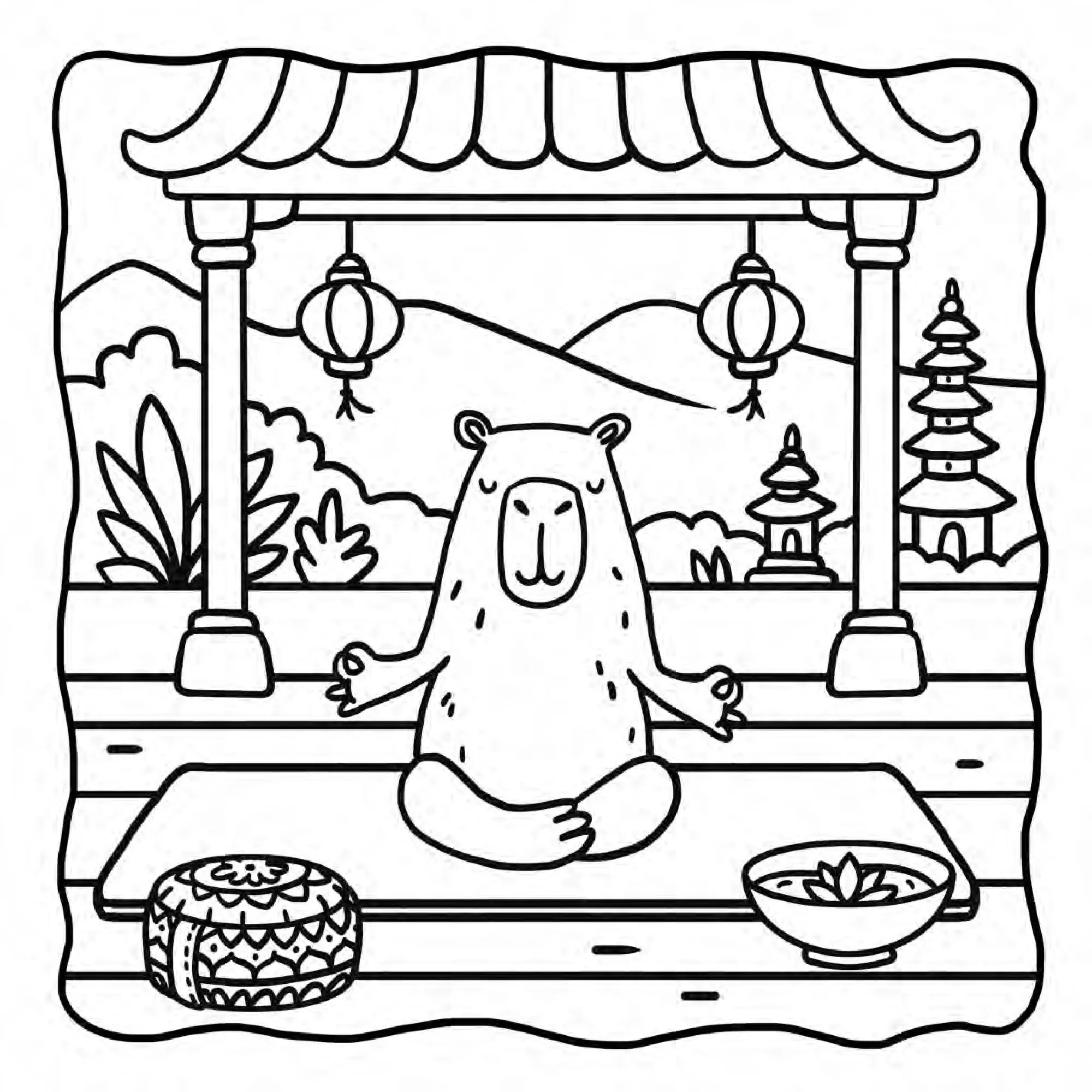Bild: 9783987641855 | Cute Capybaras | Niedliches Malbuch zum Entspannen | Life Good | Buch