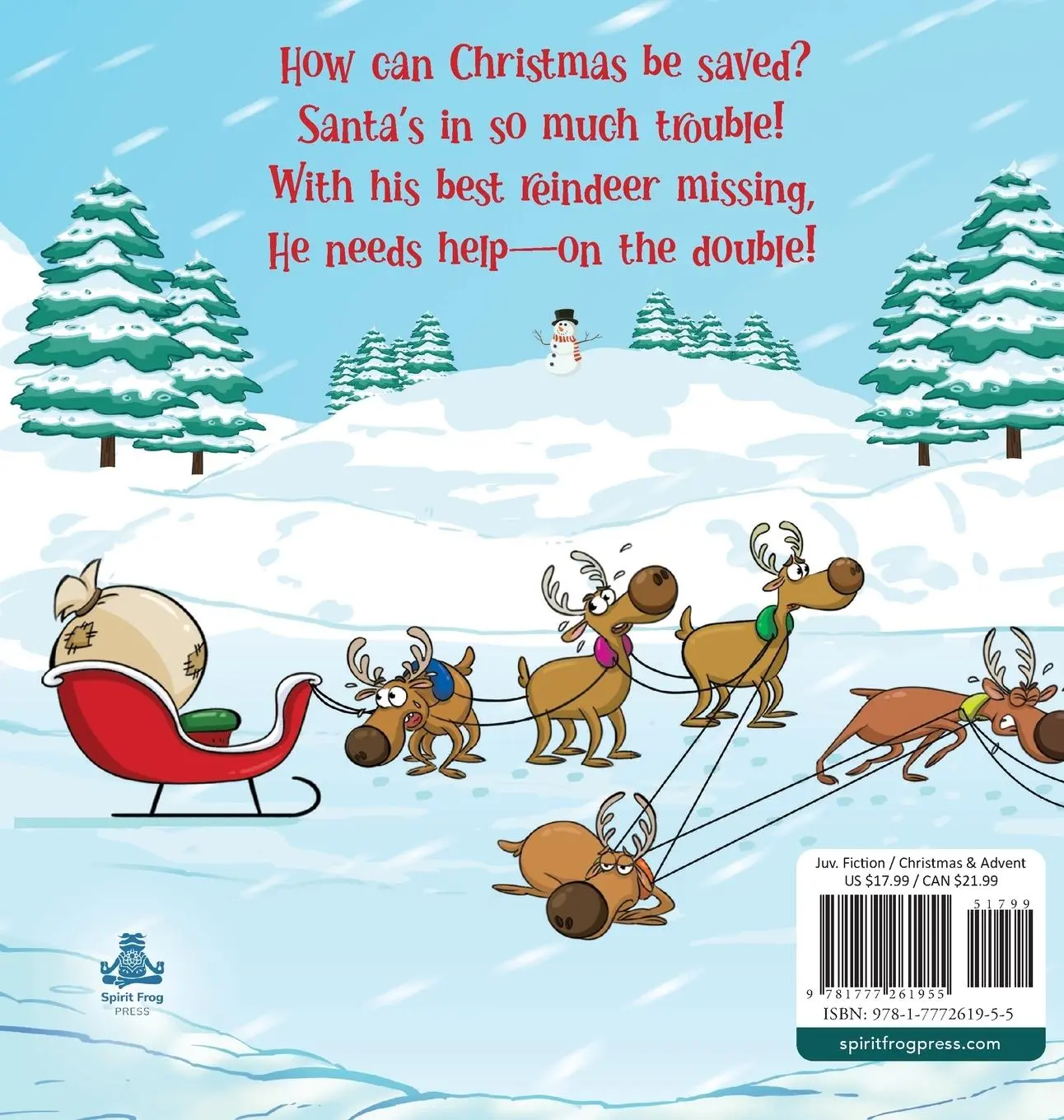Rückseite: 9781777261955 | Santa's Lost Reindeer | A Christmas Book That Will Keep You Laughing