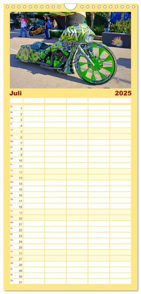 Bild: 9783457121955 | Familienplaner 2025 - BEST OF HARLEY-DAVIDSON BAGGER-STYLE mit 5...