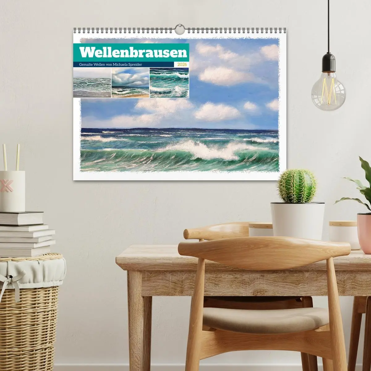 Bild: 9783457501955 | Wellenbrausen - Gemalte Wellen von Michaela Spreider (Wandkalender...