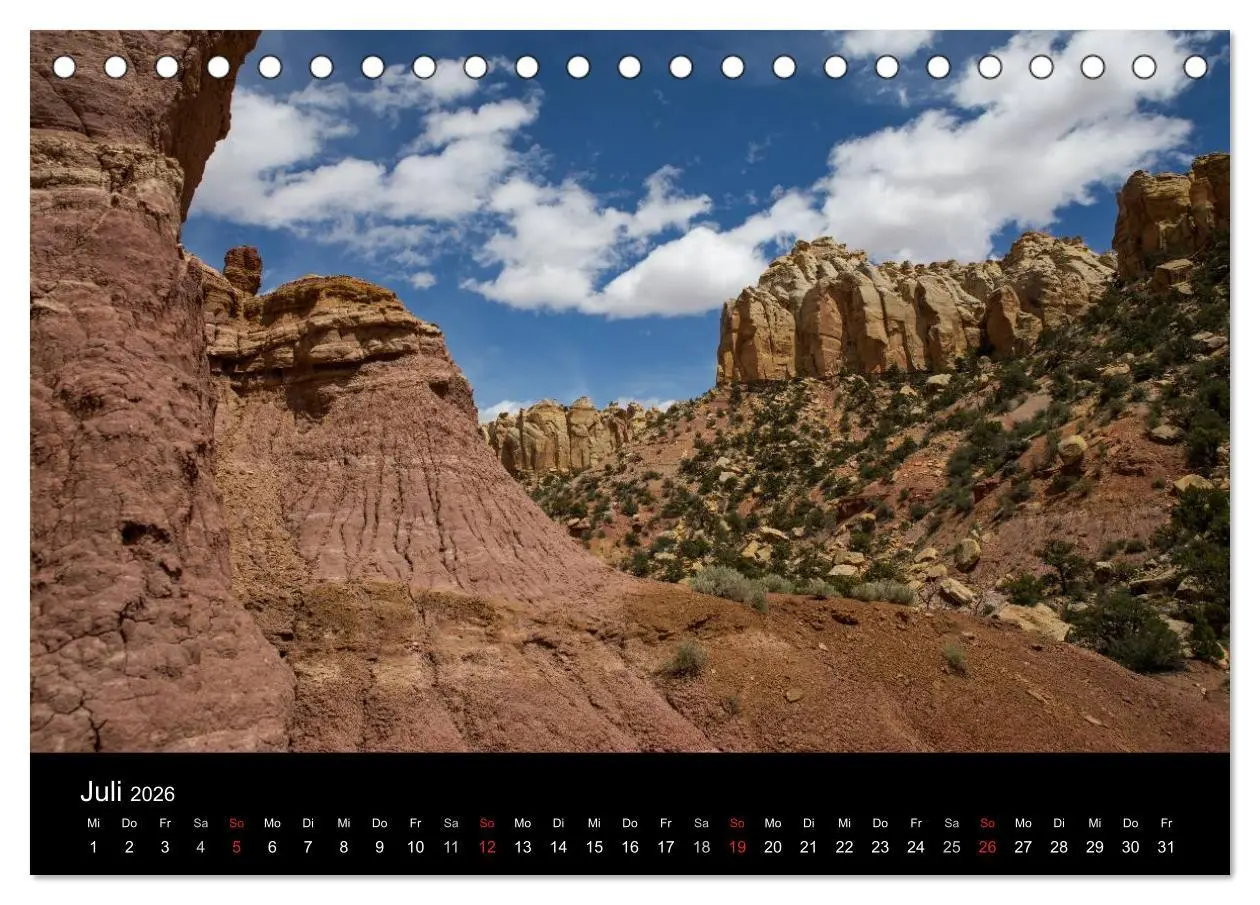 Bild: 9783457981955 | Felslandschaften (Tischkalender 2026 DIN A5 quer), CALVENDO...