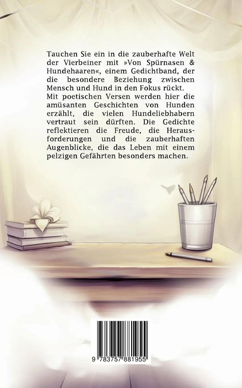 Rückseite: 9783757881955 | Von Spürnasen &amp; Hundehaaren | Illustrierte Hundegedichte | Hilbert