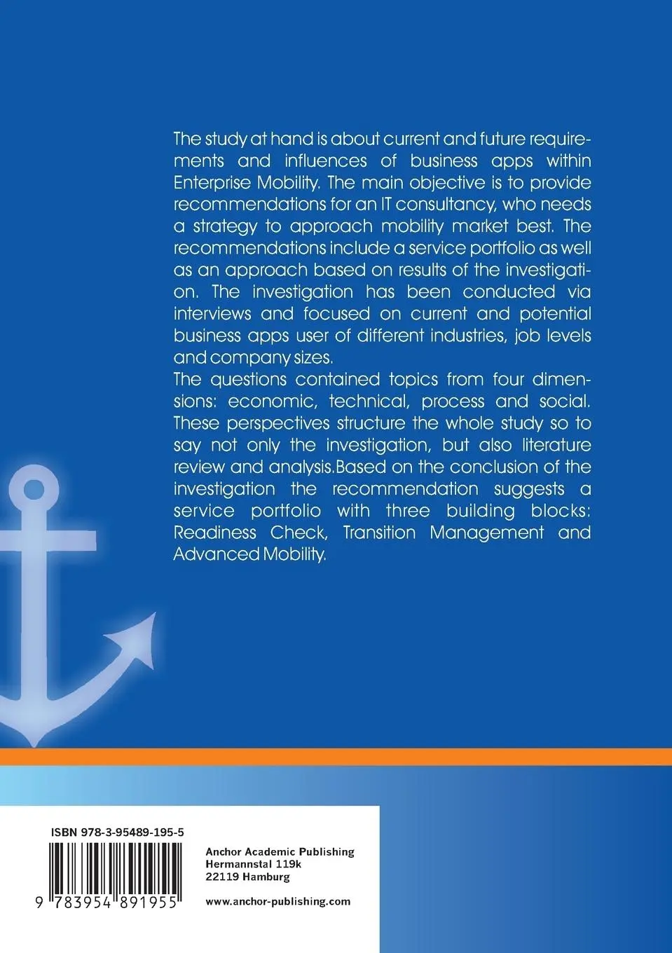 Rückseite: 9783954891955 | How to help enterprises going mobile: Investigation on influences...