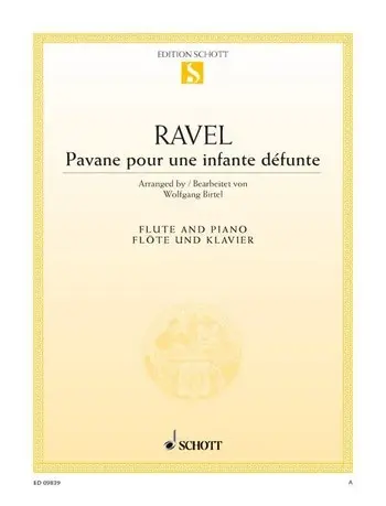 Cover: 9790001151955 | Pavane pour une infante défunte für Flöte und Klavier | Maurice Ravel