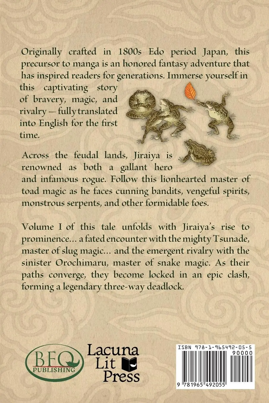 Rückseite: 9781965492055 | The Tale of Jiraiya the Gallant | Volume I | Egao Mizugaki (u. a.)