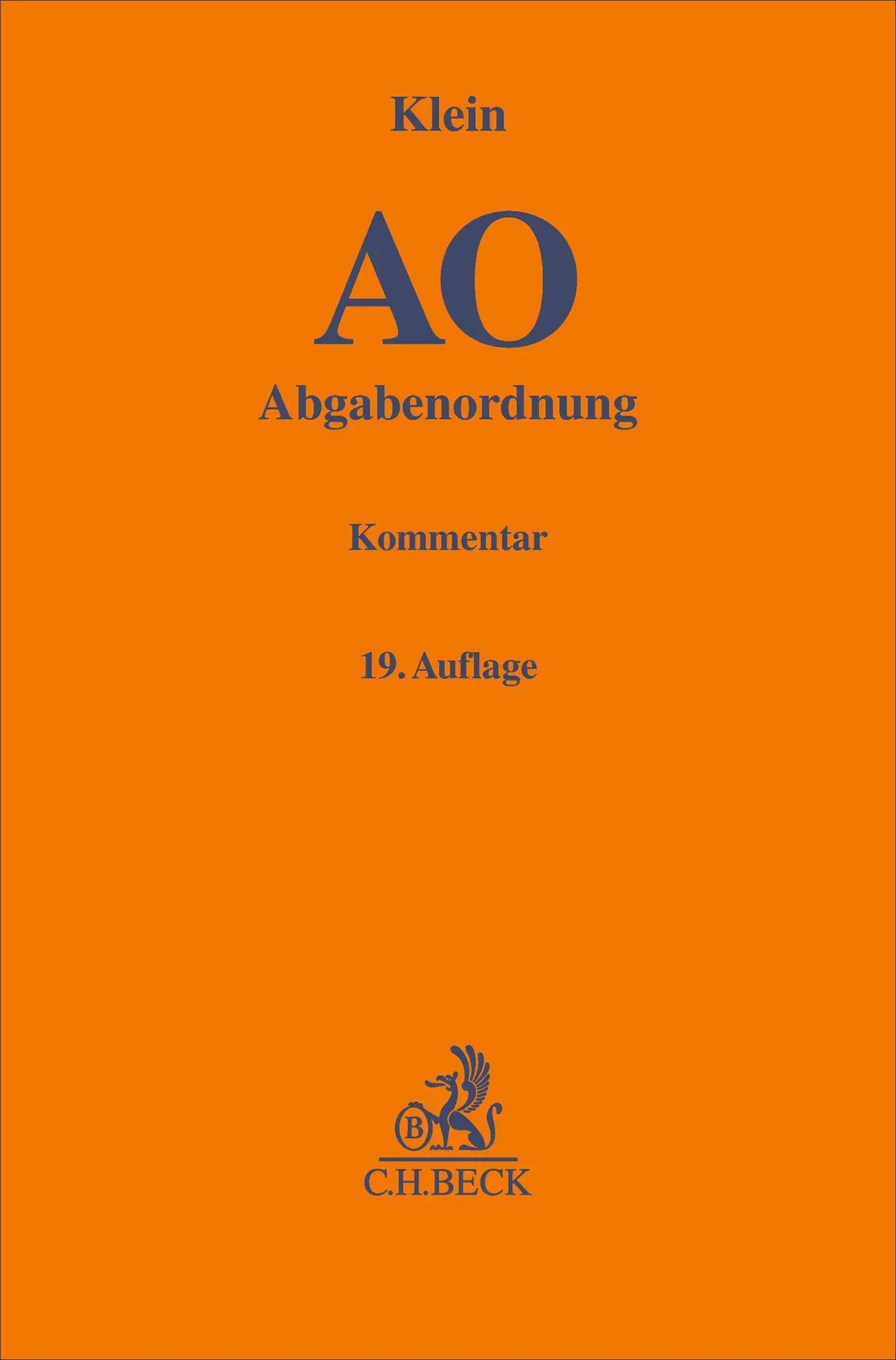 Cover: 9783406832055 | Abgabenordnung. AO | einschließlich Steuerstrafrecht. Kommentar | Buch