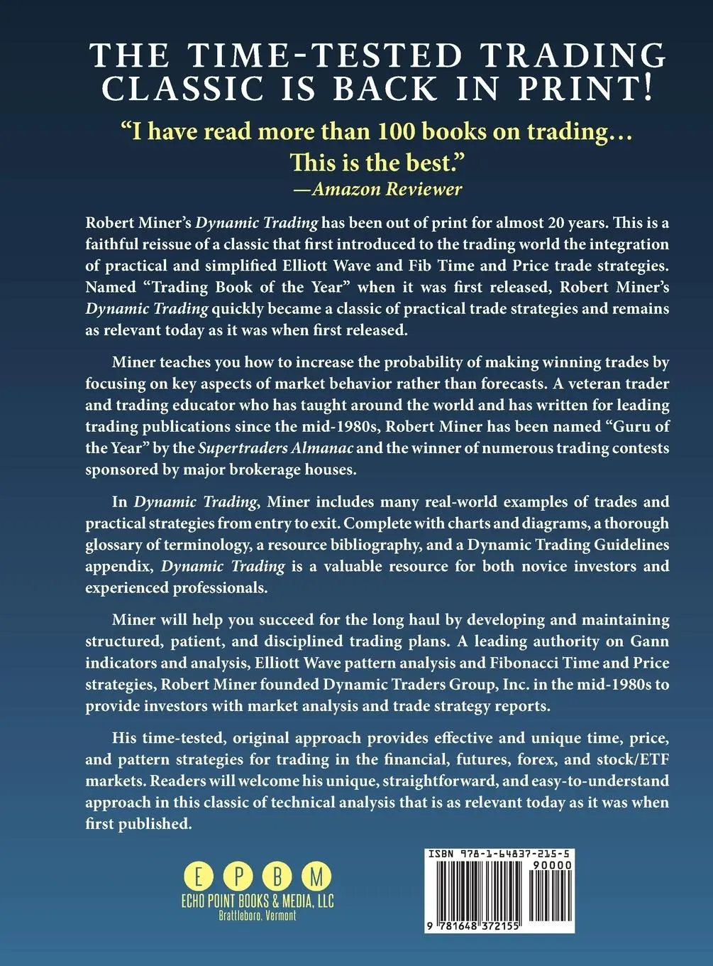 Rückseite: 9781648372155 | Dynamic Trading | Robert Miner | Buch | Gebunden | Englisch | 2022