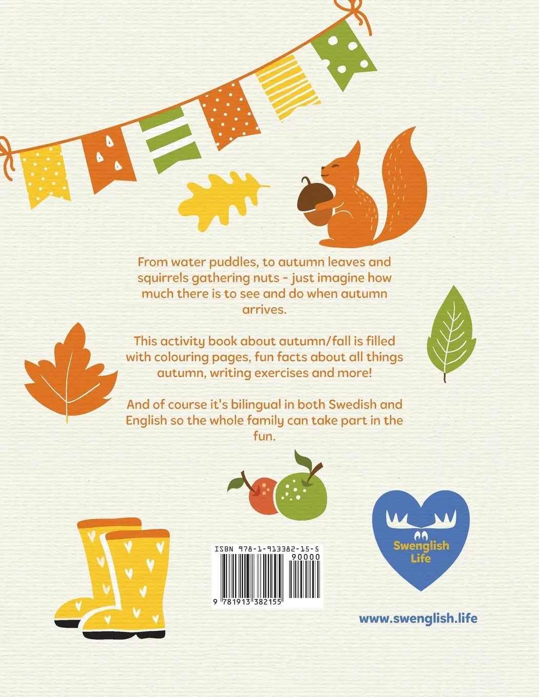 Rückseite: 9781913382155 | Hejsan Hösten - Hello Autumn/Fall | Linda Liebrand | Taschenbuch
