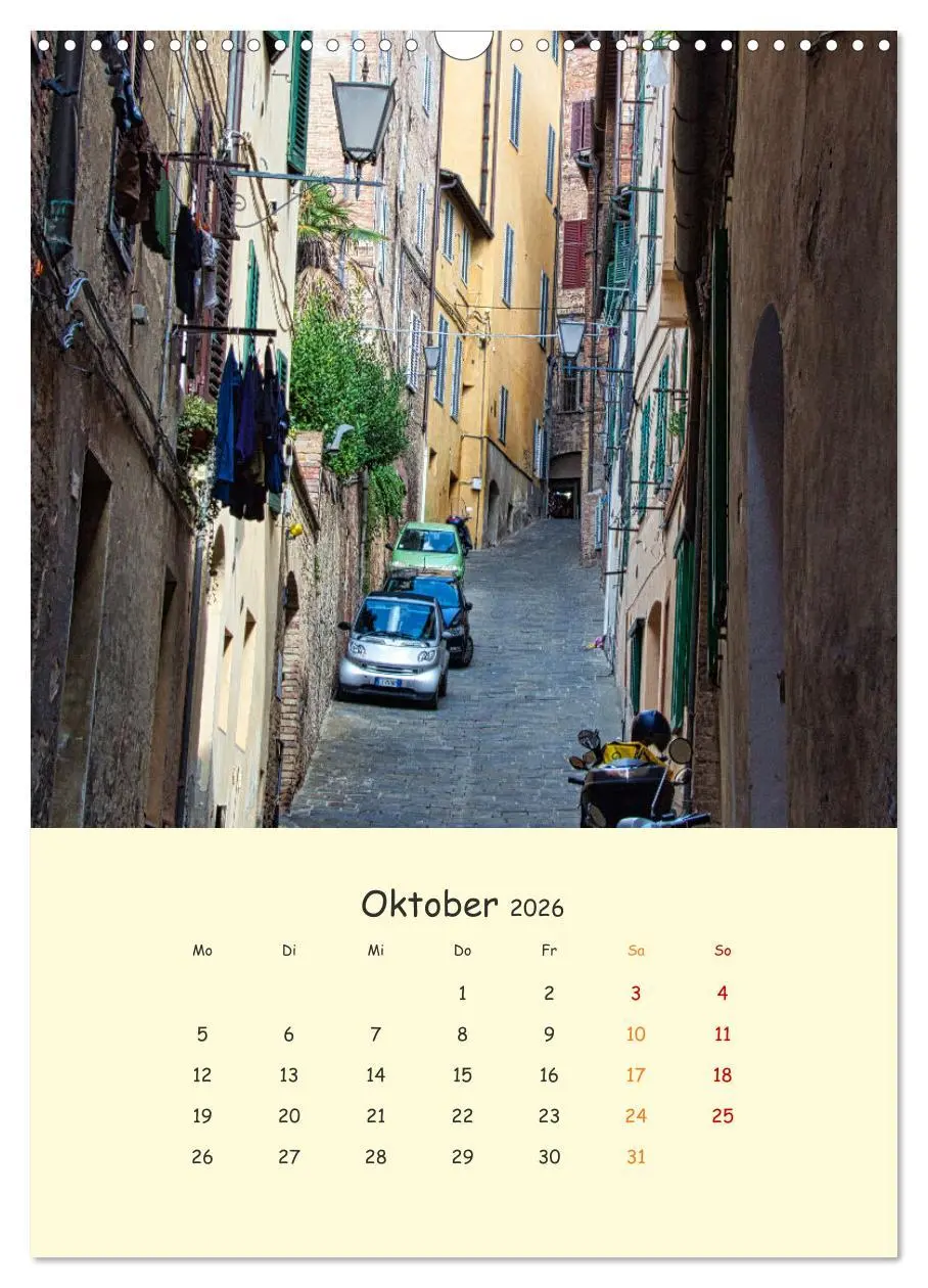 Bild: 9783516332155 | Siena - Impressionen (Wandkalender 2026 DIN A3 hoch), CALVENDO...